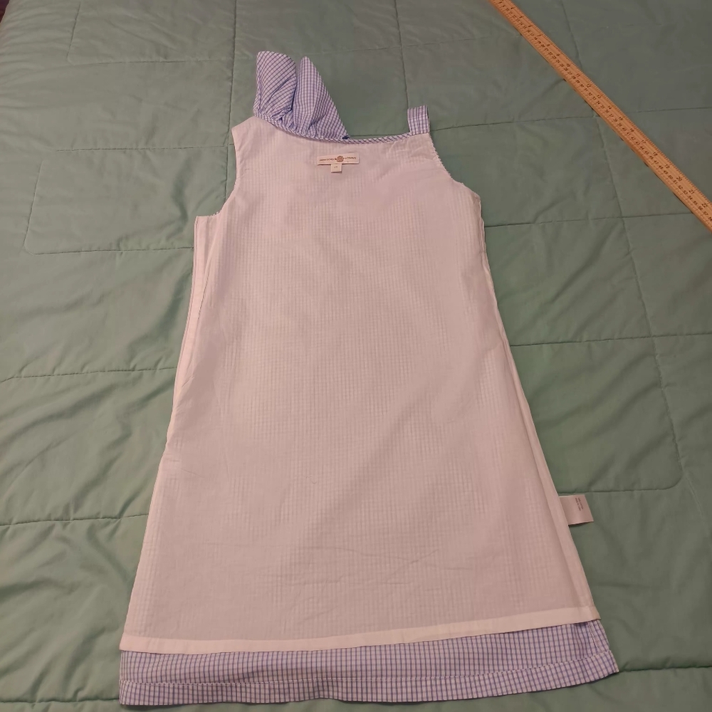 Brown Bowen Company Size 12 Millie Ruffle Dress Seaisland Seersucker One Should - Picture 11 of 11